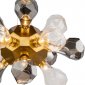 Подвесная люстра DeLight Collection KR1197 KR1197P-12 brass, smoky/clear