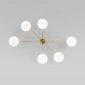 Потолочная люстра Eurosvet Opaline 70220/6 латунь Smart
