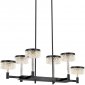 Подвесная люстра DeLight Collection Diamond cut MD21020075-6B matt black