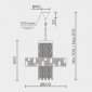 Подвесная люстра  ML.6987.600P