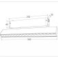Трековый светодиодный светильник Ambrella Light Track System Magnetic 220V GL1352