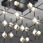 Потолочная люстра Molecular MX18001067-36A black/gold