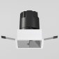Встраиваемый светодиодный светильник Elektrostandard Inline 25091/LED 10W 4000K белый/хром a064614