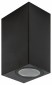 Уличный настенный светильник Uniel UUL-P42A 2х6W/GU10 IP65 BLACK UL-00010513