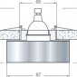 Точечный светильник Downlight DL144CH/White