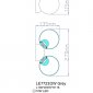 Бра Molecule LE7723/2W Chrome