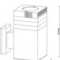 Настенный светильник уличный Arte Lamp Hadar A4421AL-1BK