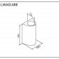 Уличный настенный светодиодный светильник DesignLed JY Zima-2 LWA0148B-BL-WW 002805