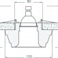 Точечный светильник Decoro DL208G/1