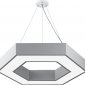 Подвесной светодиодный светильник Geometria ЭРА Hexagon SPO-124-W-40K-051 51Вт 4000К белый Б0050556
