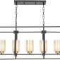 Подвесная люстра Lumina Deco Indivia LDP 1238-5 BK+MD