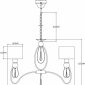 Подвесная люстра Moderli Dark V2585-5P