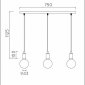 Подвесной светильник Lucide Fix Multiple 08408/03/30