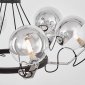 Подвесная люстра Lumina Deco Marseo LDP 9110-6 BK+CHR