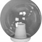 Уличный консольный светильник Fumagalli GLOBE 250 G25.B25.000.WZF1R