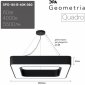 Подвесной светодиодный cветильник Geometria ЭРА Quadro SPO-161-B-40K-060 60Вт 4000К черный Б0050583