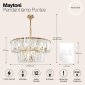 Подвесная люстра Maytoni Puntes MOD043PL-12G