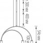 Подвесной светильник Saga S111018/3Brass