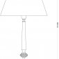 Интерьерная настольная лампа San Marino Lampshade SAN-LG-1(P/A)CR