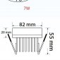 Встраиваемый светодиодный светильник Horoz Valeria 7W 4200К 016-040-0007