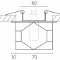 Точечный встраиваемый светильник Lightstar Romb 004060