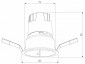 Встраиваемый светодиодный светильник Elektrostandard Inline 25090/LED 10W 3000K белый/хром a064612