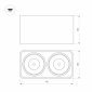 Потолочный светодиодный светильник Arlight SP-Cubus-S195x100-2x8W Day4000 036059