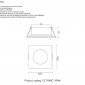 Встраиваемый светильник Crystal Lux CLT 046C1 BL IP44