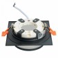 Светильник встраиваемый Feron DL501 потолочный GX53 черный квадрат 51088