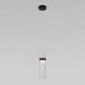 Подвесной светильник Eurosvet Lumen 50244/1 LED черный/прозрачный