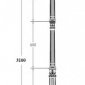 Наземный фонарь Oasis Light LONDON L 64810L/E7 Bl